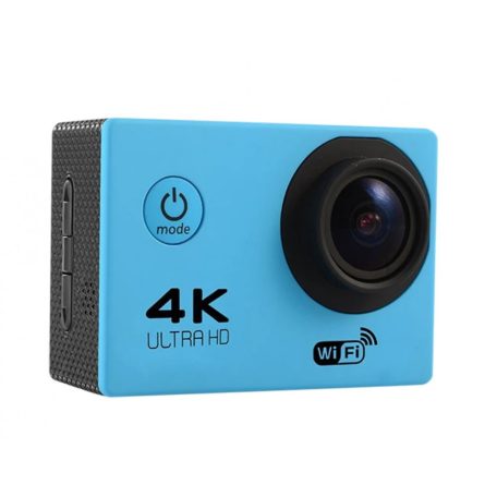 WiFi-s Akciókamera, F-60, 12MP sportkamera, FullHD video/60FPS, max.64GB TF Card, 30m-ig vízálló, A+ 170°, kék