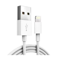  Prémium adat- és töltőkábel, Lightning/USB típusú csatlakozó, 1 méter, fehér