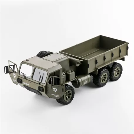 Fayee Távirányítós U.S. Army katonai teherautó, 2,4 GHz-es rádióvezérlésű, 1:16 arány, 6WD off road, 15km/h, 14 év feletti gyermekek számára, zöld