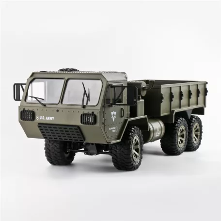 Fayee Távirányítós U.S. Army katonai teherautó, 2,4 GHz-es rádióvezérlésű, 1:16 arány, 6WD off road, 15km/h, 14 év feletti gyermekek számára, zöld