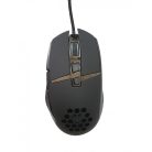 Vezetékes Gaming egér GM82, 1000-6400dpi, RGB világítás, Fekete