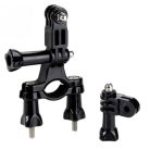 Akciókamera Rögzítő/Tartó Biciklire és Motorra, csőre szerelhető, GoPro HERO 5 6 7 8 9 10 kompatibilis, fekete