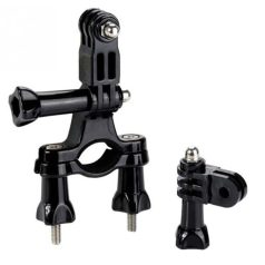   Akciókamera Rögzítő/Tartó Biciklire és Motorra, csőre szerelhető, GoPro HERO 5 6 7 8 9 10 kompatibilis, fekete