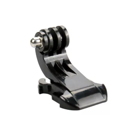 Sportkamera adapter, 2db, J-Hook support, csatra csatolható, például bukósisak, mellpánt, fejpánt csatra, sportkamerákkal kompatibilis, fekete