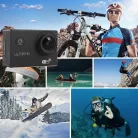 WiFi-s Sportkamera, H-16, 12MP akciókamera, FullHD video/60FPS, max.64GB TF Card, 30m-ig vízálló, A+ 170°, rózsaszín
