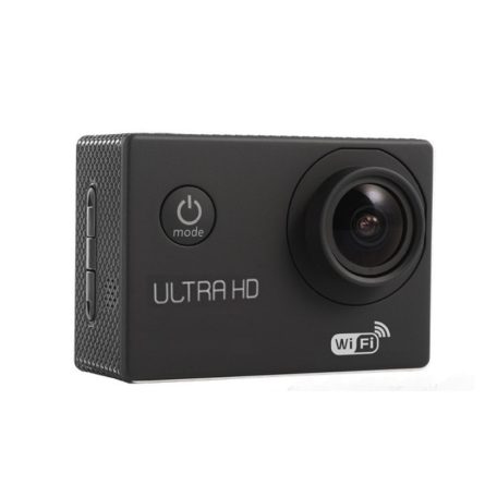 WiFi-s Sportkamera, H-16, 12MP akciókamera, FullHD video/60FPS, max.64GB TF Card, 30m-ig vízálló, A+ 170°, fekete