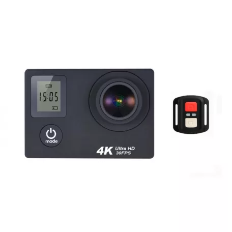 WiFi-s Akciókamera, H22, 12MP sportkamera, FullHD video/60FPS, max.32GB TF Card, 30m-ig vízálló, A+ 170°, fekete