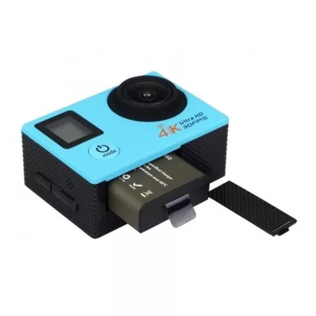 WiFi-s Akciókamera, H22, 12MP sportkamera, FullHD video/60FPS, max.32GB TF Card, 30m-ig vízálló, A+ 170°, fekete
