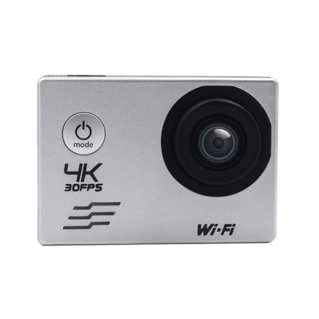 WiFi-s Sportkamera, H-16-4, 12MP akciókamera, FullHD video/60FPS, max.32GB TF Card, 30m-ig vízálló, A+ 170°, ezüst