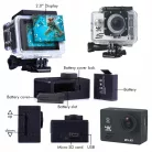 WiFi-s Sportkamera, H-16-4, 12MP akciókamera, FullHD video/60FPS, max.32GB TF Card, 30m-ig vízálló, A+ 170°, ezüst