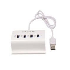   4-portos USB Hub Elosztó (USB2.0/MicroUSB->4db USB2.0), fehér