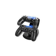   Dupla Töltőállomás PS4 Kontrollerhez, HB-P4002B dokkoló 2db Gamepad-hoz, fekete