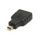 HDMI átalakitó adapter, Micro HDMI->HDMI, aranyozott csatlakozó, fekete