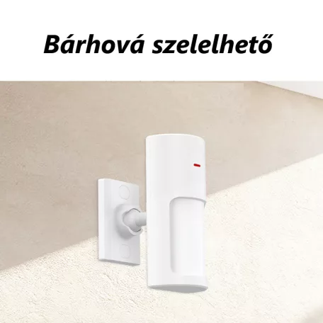 Vezeték Nélküli Mozgásérzékelő, Infra érzékelővel, Intelligens riasztó rendszerhez, 433MHz/868MHz, fehér