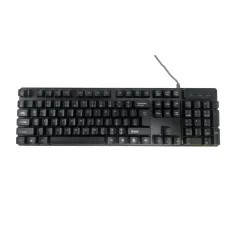   Vezetékes billentyűzet KR6300, USB, nemzetközi elrendezés, RGB világítás, fekete