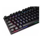 Vezetékes billentyűzet KR6300, USB, nemzetközi elrendezés, RGB világítás, fekete