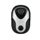 Kültéri-beltéri Kapucsengő, időjárásálló, 30m jelátviteli távolság, ezüst-fekete