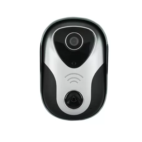 Kültéri-beltéri Kapucsengő, időjárásálló, 30m jelátviteli távolság, ezüst-fekete