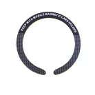 Univerzális mágnes gyűrű, MagSafe wireless töltőhöz, autós mágneses mobiltartóhoz, mobiltelefonra ragasztható, C alakú, fekete