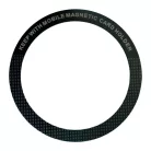 Univerzális mágnes gyűrű, MagSafe wireless töltőhöz, autós mágneses mobiltartóhoz, mobiltelefonra ragasztható, fekete