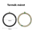 Univerzális mágnes gyűrű, MagSafe wireless töltőhöz, autós mágneses mobiltartóhoz, mobiltelefonra ragasztható, fekete