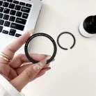 Univerzális mágnes gyűrű, MagSafe wireless töltőhöz, autós mágneses mobiltartóhoz, mobiltelefonra ragasztható, fekete