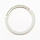 Univerzális mágnes gyűrű, MagSafe wireless töltőhöz, autós mágneses mobiltartóhoz, mobiltelefonra ragasztható, O alakú, fehér