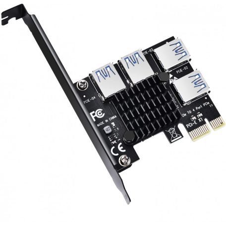 4xUSB 3.0 PCIe Bővítőkártya Szervergéphez