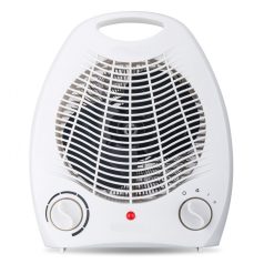   Hordozható Mini Ventilátoros Fűtőtest, 3 különböző fokozattal, 1000W/2000W állítható fűtési teljesítmény, fehér