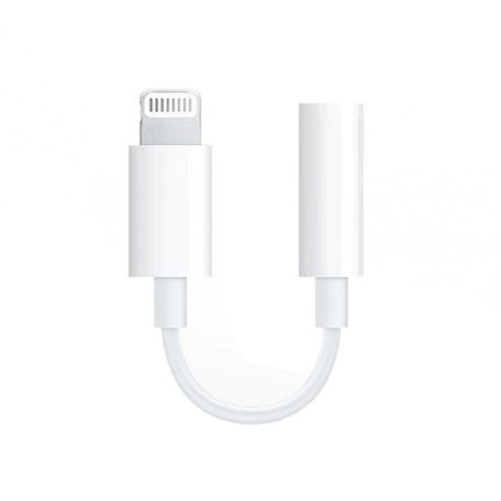 Lightning átalakító adapter, Lightning-ről 3.5mm fülhallgató/mikrofon csatlakozóra, fehér
