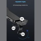 Lightning->3.5mm Jack átalakitós Töltő és Adapter, telefontartó funkció, fekete