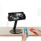 Nintendo Switch-/Tablet-/Okostelefontartó, PG-9158 13-22cm széles, 30cm magas, fekete