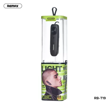 Remax® bluetooth headset, V5.4, zajszűrés, HD mikrofon, akár 10 óra beszélgetés, fekete