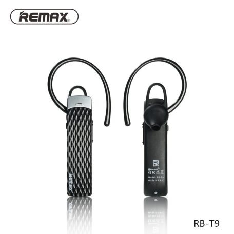 Remax® bluetooth headset, V5.1, modern dizájn, zajszűrés, HD mikrofon, 4 óra beszélgetés, fekete