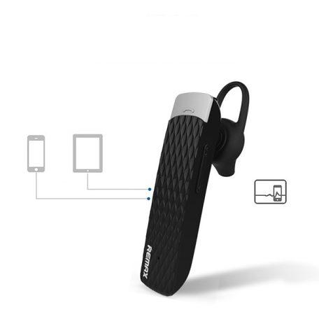 Remax® bluetooth headset, V5.1, modern dizájn, zajszűrés, HD mikrofon, 4 óra beszélgetés, fekete