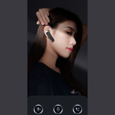 Remax® bluetooth headset, V5.1, modern dizájn, zajszűrés, HD mikrofon, 4 óra beszélgetés, fekete