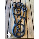 Vintage Öntöttvas Csúszásgátló, antikolt talp minta, fekete