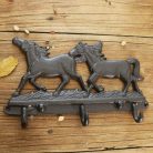 Öntöttvas Lovas Fogas, Vintage hangulatú dizájnnal, fekete