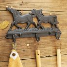 Öntöttvas Lovas Fogas, Vintage hangulatú dizájnnal, fekete