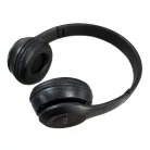 Bluetooth Fejhallgató, beépített mikrofonnal, ST3 hívásfogadás/hangerőszabályzó/számváltó, Bluetooth + MicroSD + FM rádió + 3,5mm jack, fekete
