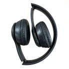 Bluetooth Fejhallgató, beépített mikrofonnal, ST3 hívásfogadás/hangerőszabályzó/számváltó, Bluetooth + MicroSD + FM rádió + 3,5mm jack, fekete