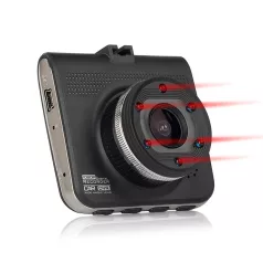   Autós Menetrögzítő Kamera T-661, Full HD, Magyar menüvel, fekete