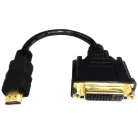 Donji Full HD 1080p DVI-I (anya) -> HDMI (apa) átalakító kábel, 0.3 méter, fekete