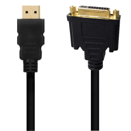 Donji Full HD 1080p DVI-I (anya) -> HDMI (apa) átalakító kábel, 0.3 méter, fekete