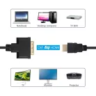Donji Full HD 1080p DVI-I (anya) -> HDMI (apa) átalakító kábel, 0.3 méter, fekete