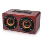 Bluetooth Fa Hangszóró, hordozható, AUX input, MicroSD kártya olvasó, Világos Barna