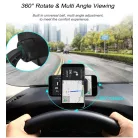 Autós Mágneses Mobiltelefon Tartó, DB-360 műszerfalra helyezhető, fekete