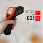 Ipari digitális infravörös hőmérő, érintésmentes hőmérséklet mérés, mérési hőmérséklet -50 °C és 550 °C között