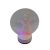 3D LED Karácsonyi Ablakdísz, Rénszarvas párt ábrázoló kör alakú Ø15cm, színes ünnepi fények, USB-s talppal, 18cm magas