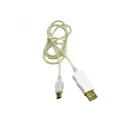 Prémium Adat- és Töltőkábel, USB-C/USB csatlakozó, többszínű villogó LED fény, 2A gyorstöltés, 1 méter, kék